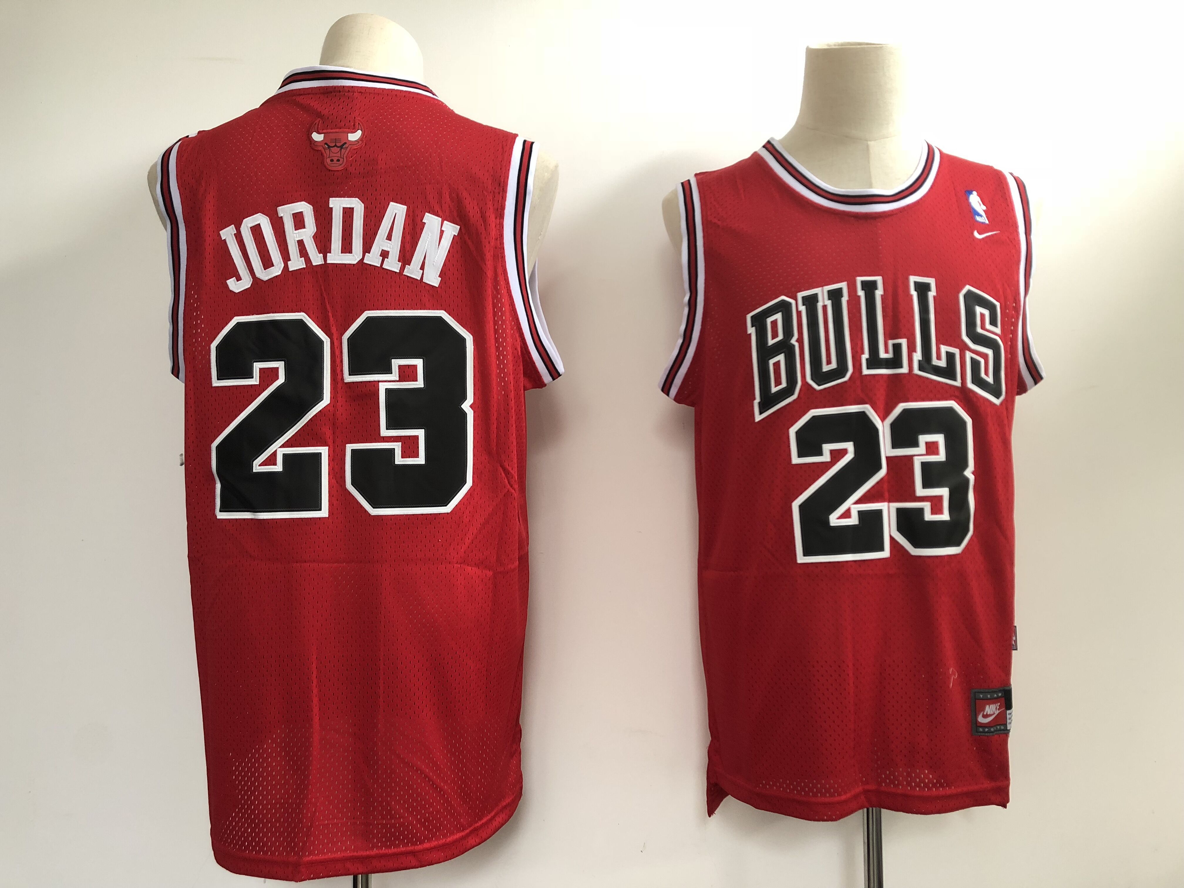 Men Chicago Bulls #23 Jordan Red Throwback 2021 Nike NBA Jersey